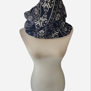 NWT Alice Hannah Jacquard Fair Isle Wool Knit Snood Neck Warmer Scarf Gaiter